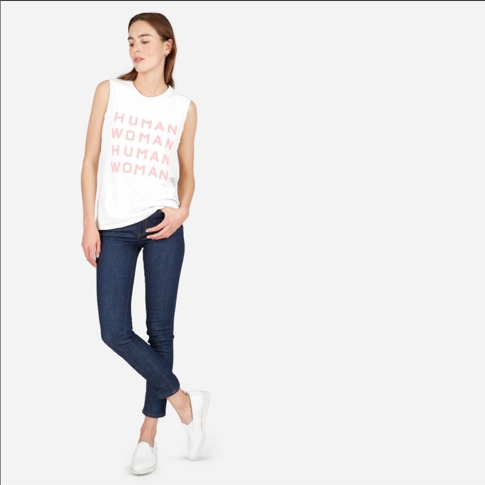 Everlane White Sleeveless shirt